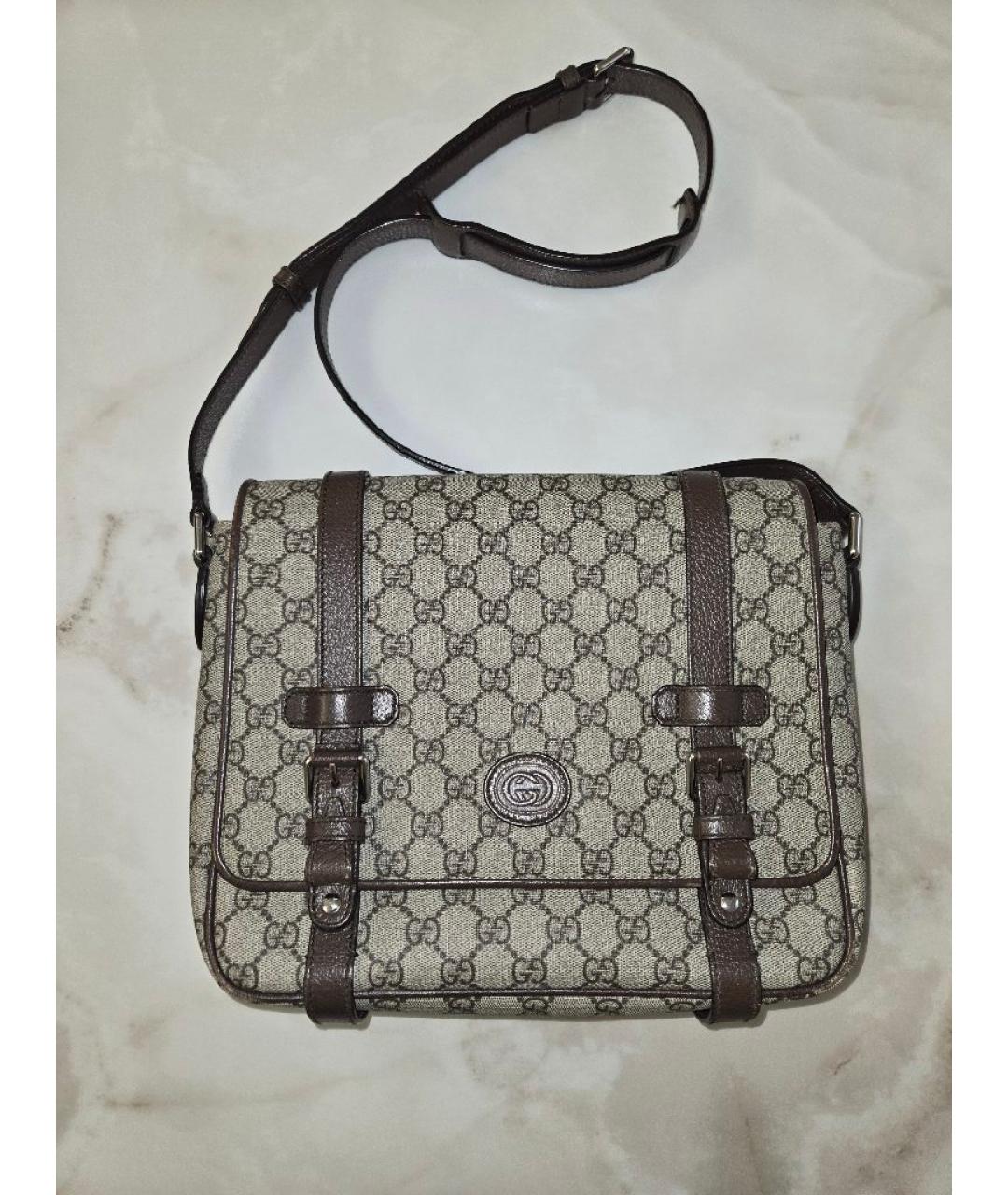 GUCCI Коричневая сумка через плечо, фото 5