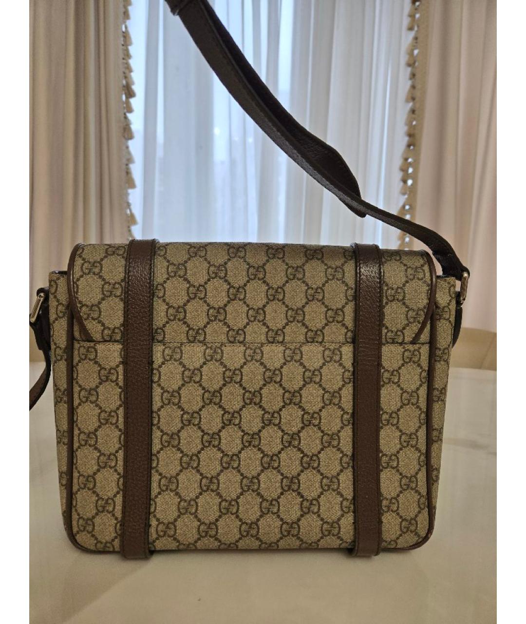 GUCCI Коричневая сумка через плечо, фото 3