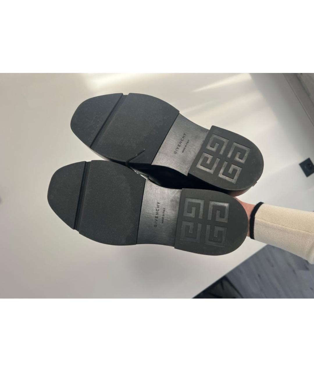 GIVENCHY Черные кожаные низкие ботинки, фото 3