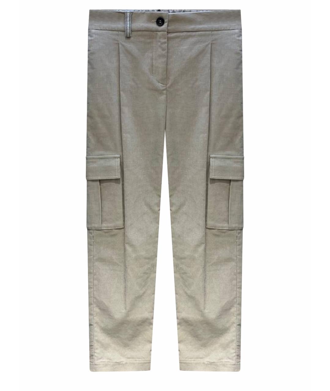 LORENA ANTONIAZZI Серые прямые брюки, фото 1