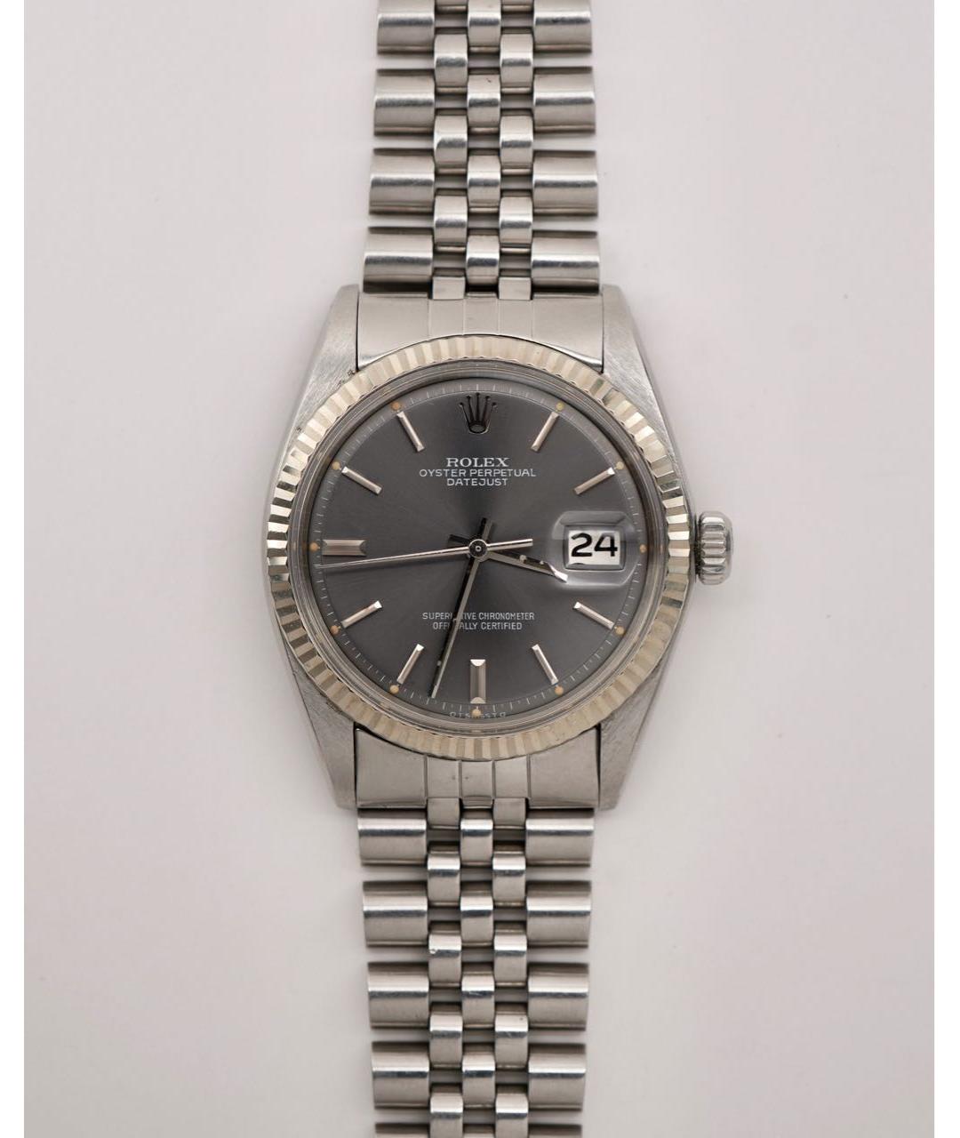 ROLEX Серебряные металлические часы, фото 9