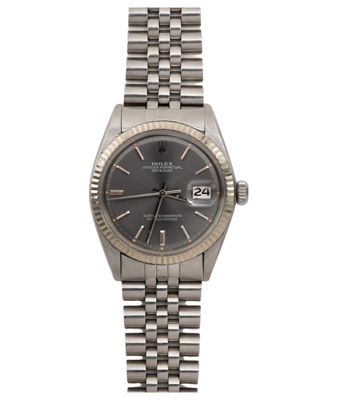 ROLEX Серебряные металлические часы, фото 1