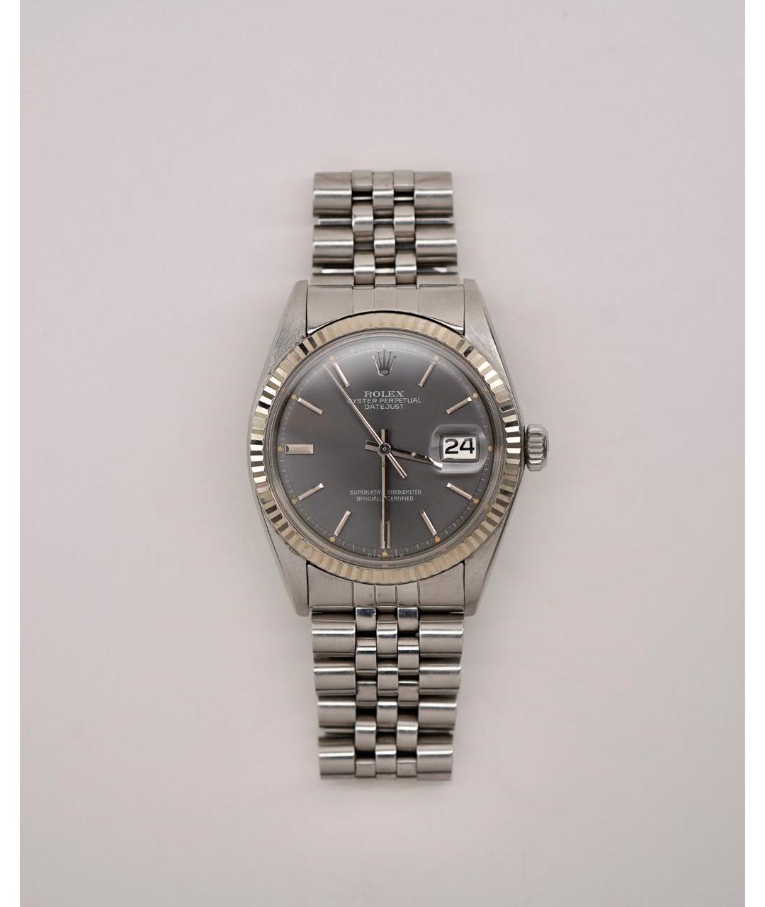 ROLEX Серебряные металлические часы, фото 6