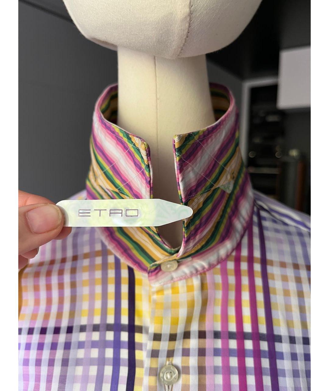 ETRO Мульти хлопковая кэжуал рубашка, фото 5