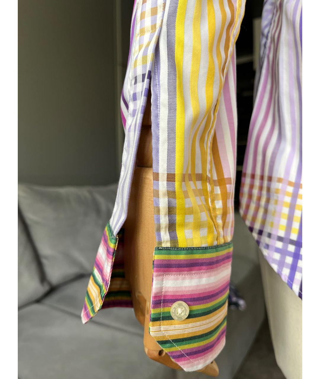 ETRO Мульти хлопковая кэжуал рубашка, фото 4