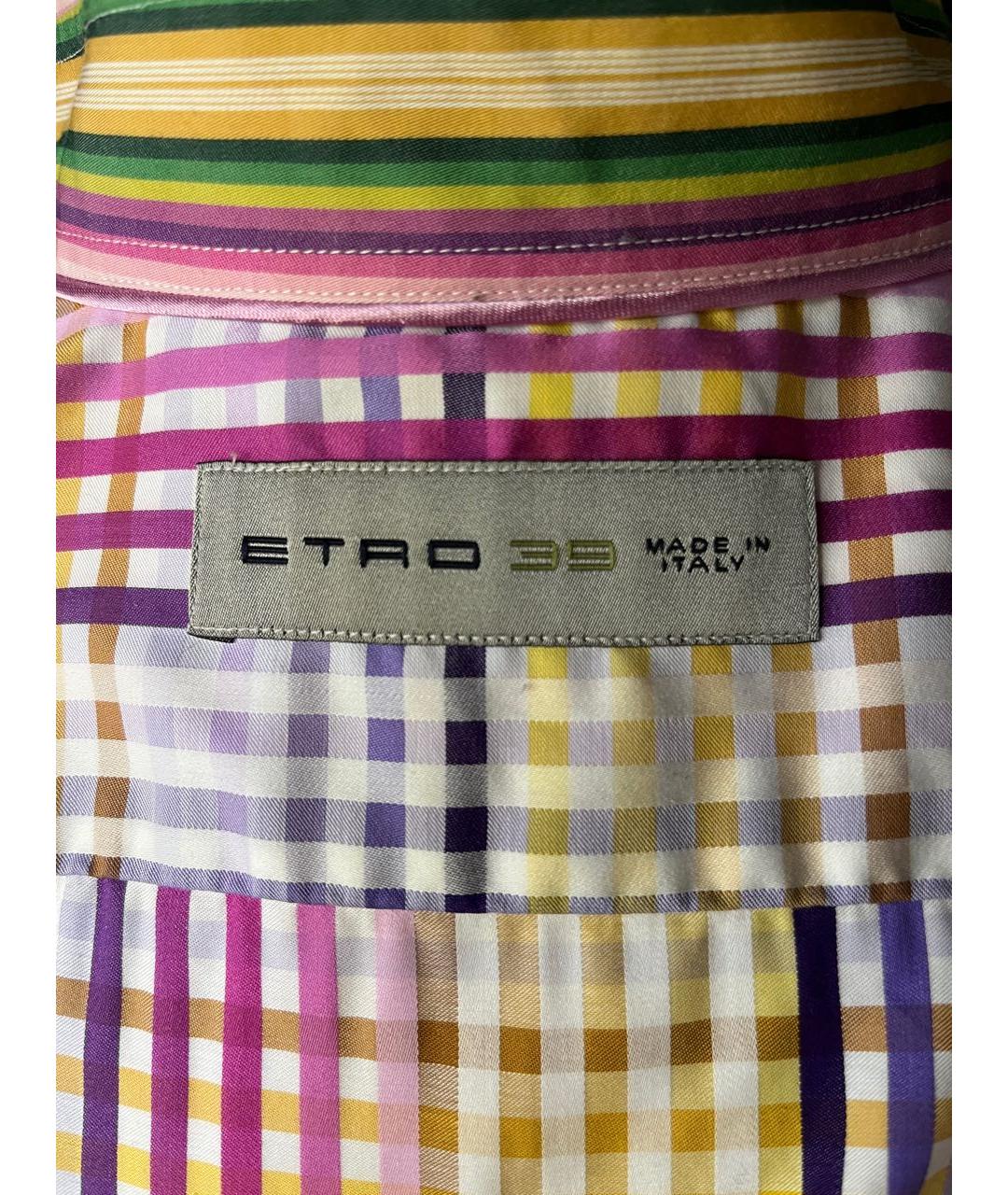 ETRO Мульти хлопковая кэжуал рубашка, фото 3