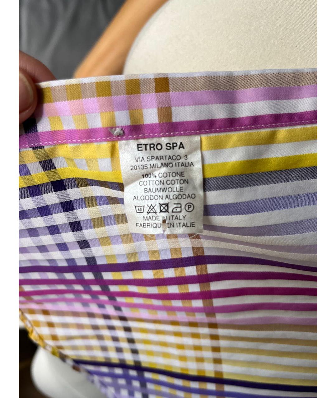 ETRO Мульти хлопковая кэжуал рубашка, фото 7