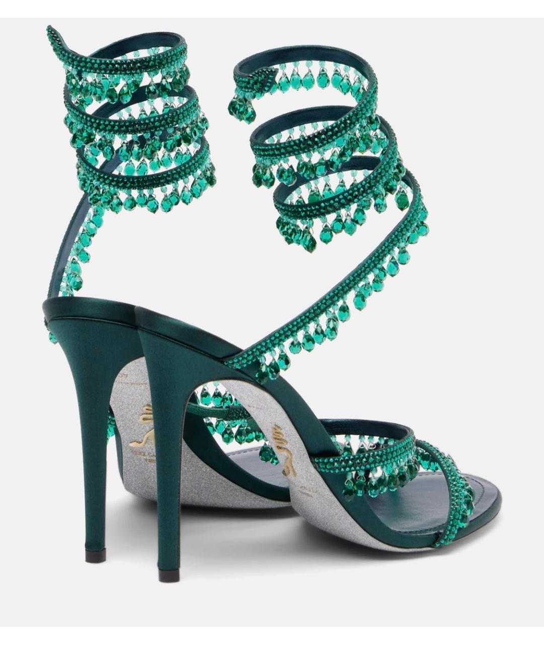 RENE CAOVILLA Зеленые босоножки, фото 4
