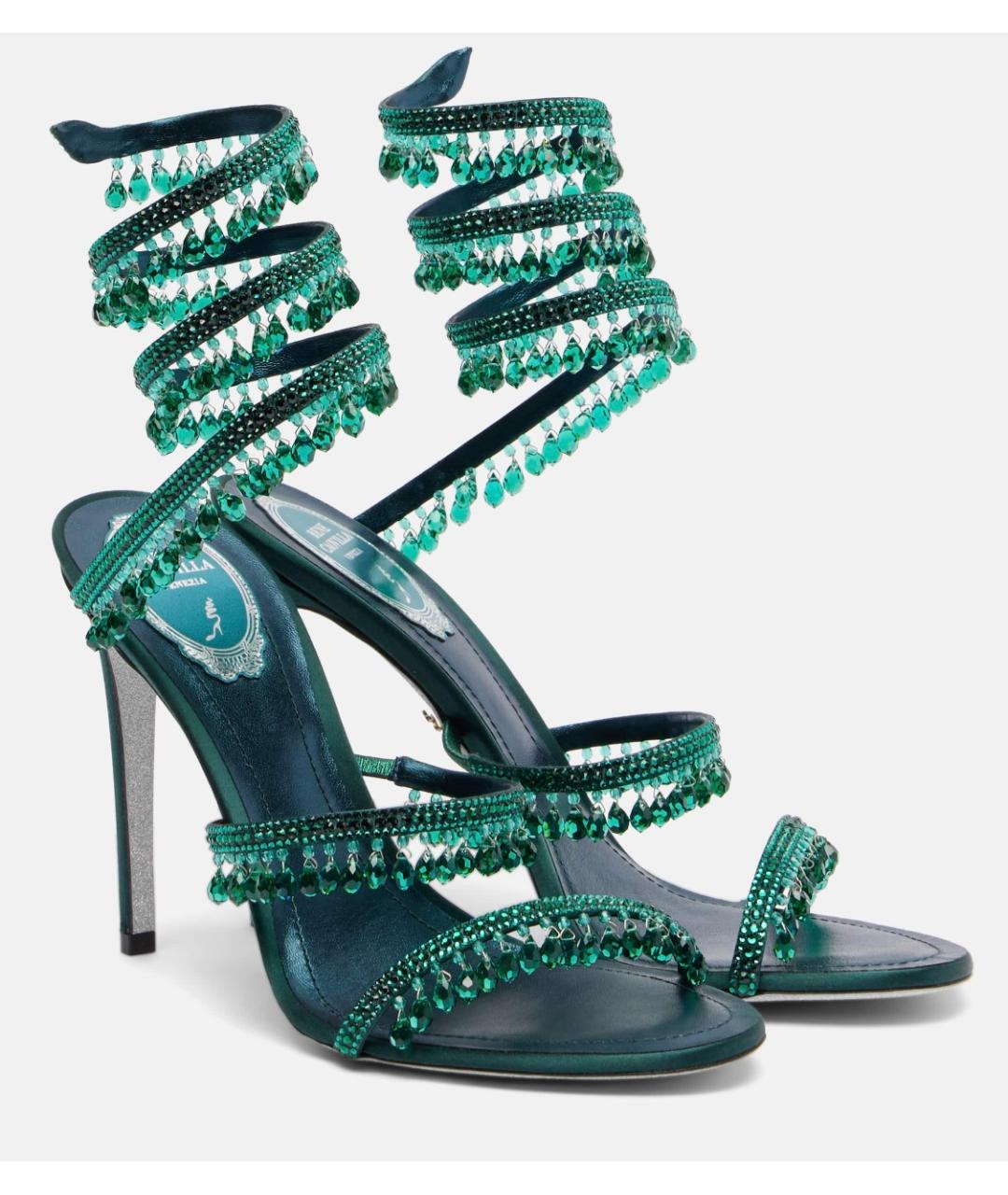 RENE CAOVILLA Зеленые босоножки, фото 2