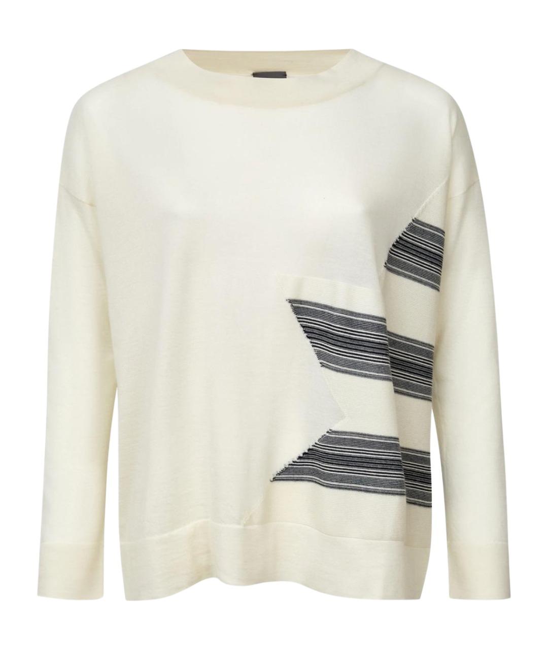 LORENA ANTONIAZZI Белый кашемировый джемпер / свитер, фото 1