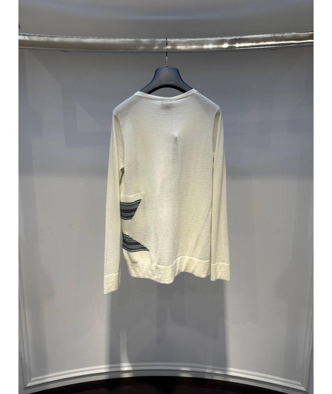 LORENA ANTONIAZZI Белый кашемировый джемпер / свитер, фото 3