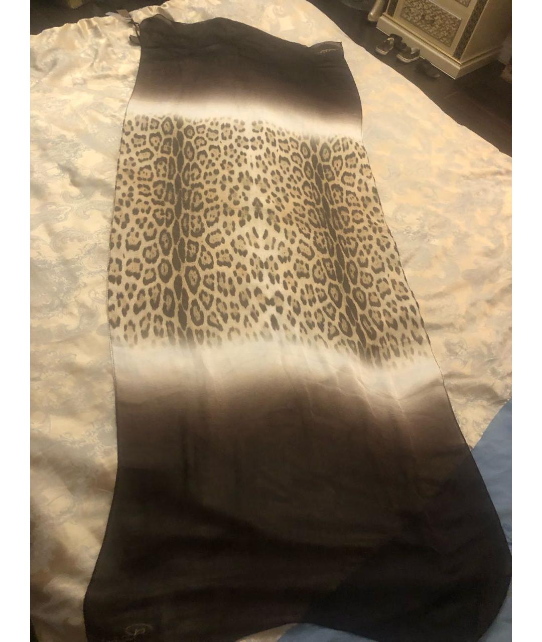 ROBERTO CAVALLI Мульти шелковый шарф, фото 2