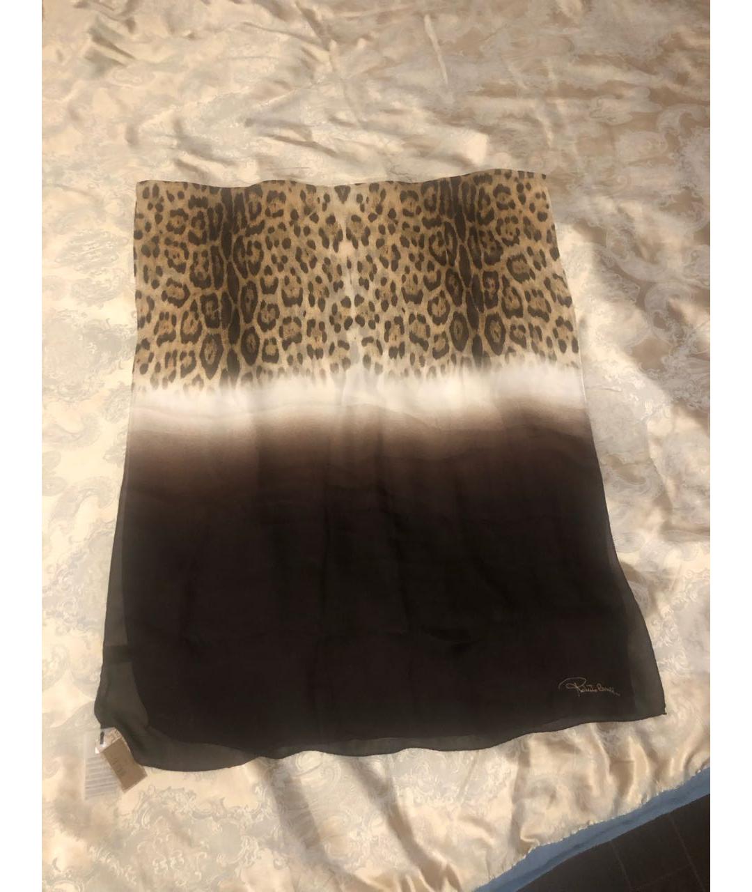 ROBERTO CAVALLI Мульти шелковый шарф, фото 9