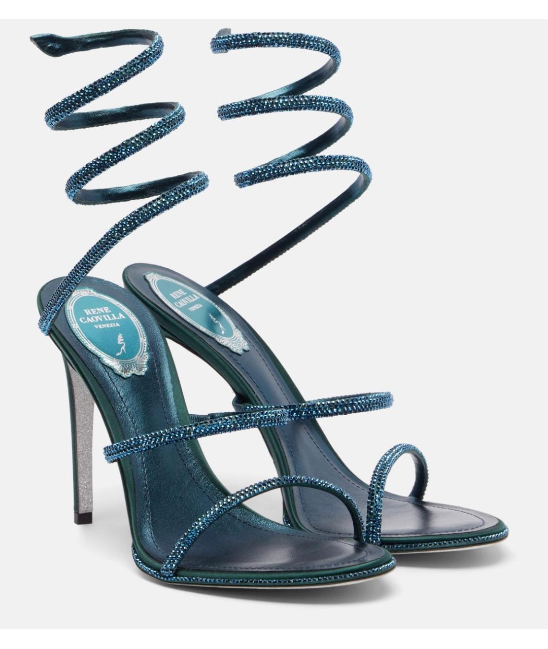 RENE CAOVILLA Зеленые босоножки, фото 2