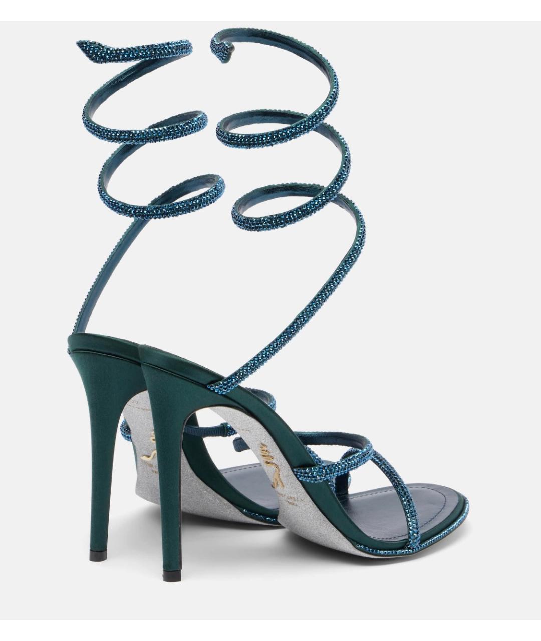 RENE CAOVILLA Зеленые босоножки, фото 4