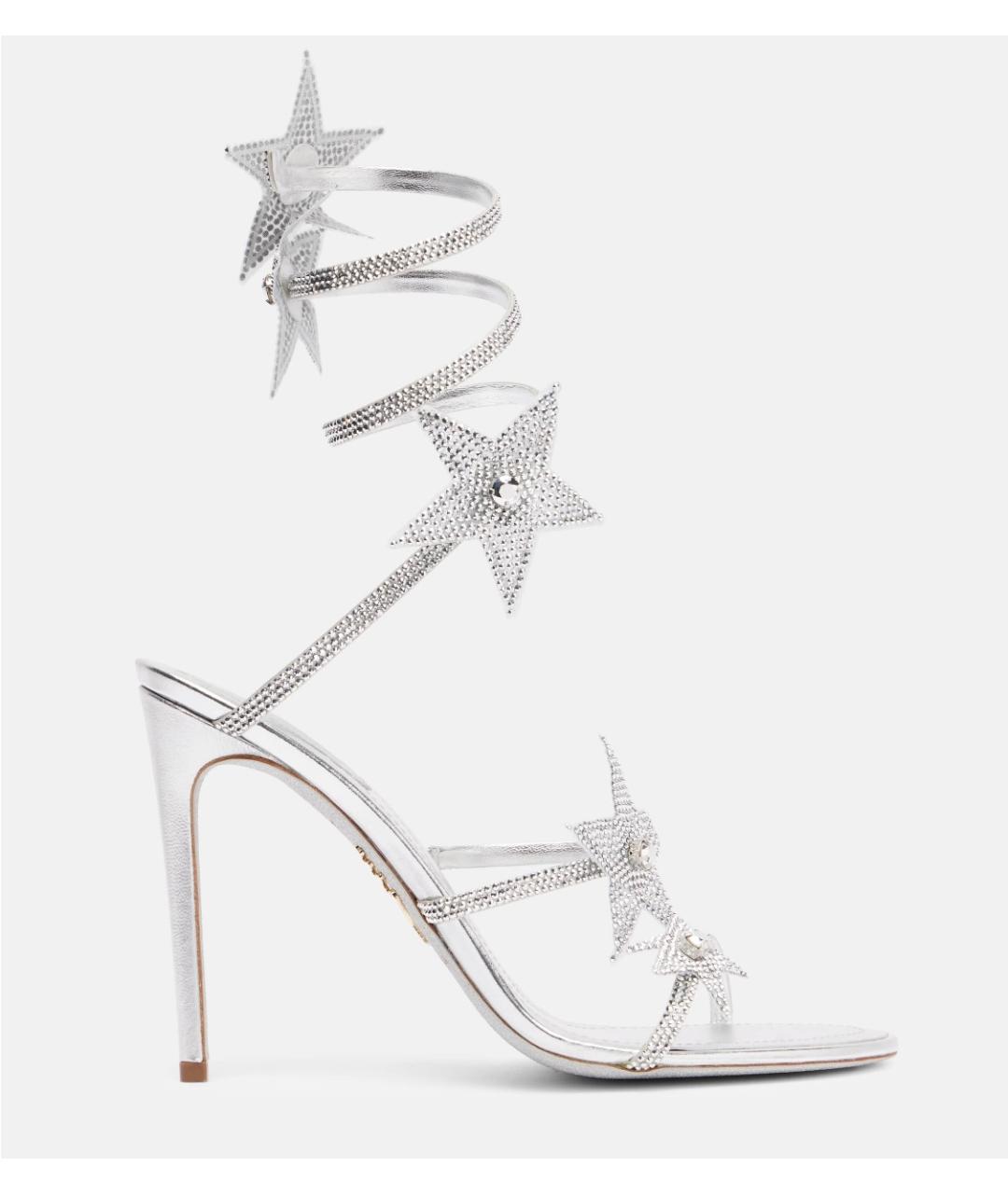 RENE CAOVILLA Серебряные босоножки, фото 6