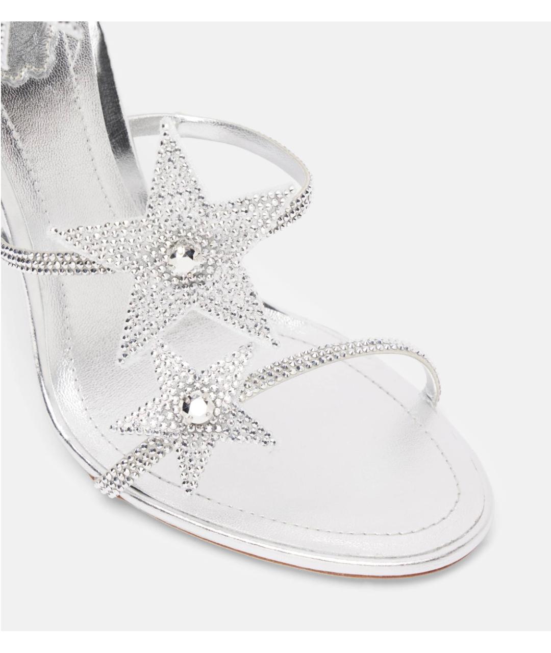 RENE CAOVILLA Серебряные босоножки, фото 3