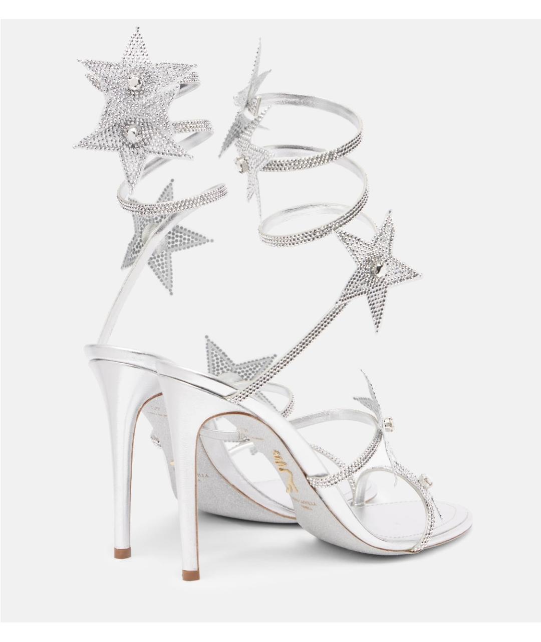 RENE CAOVILLA Серебряные босоножки, фото 4