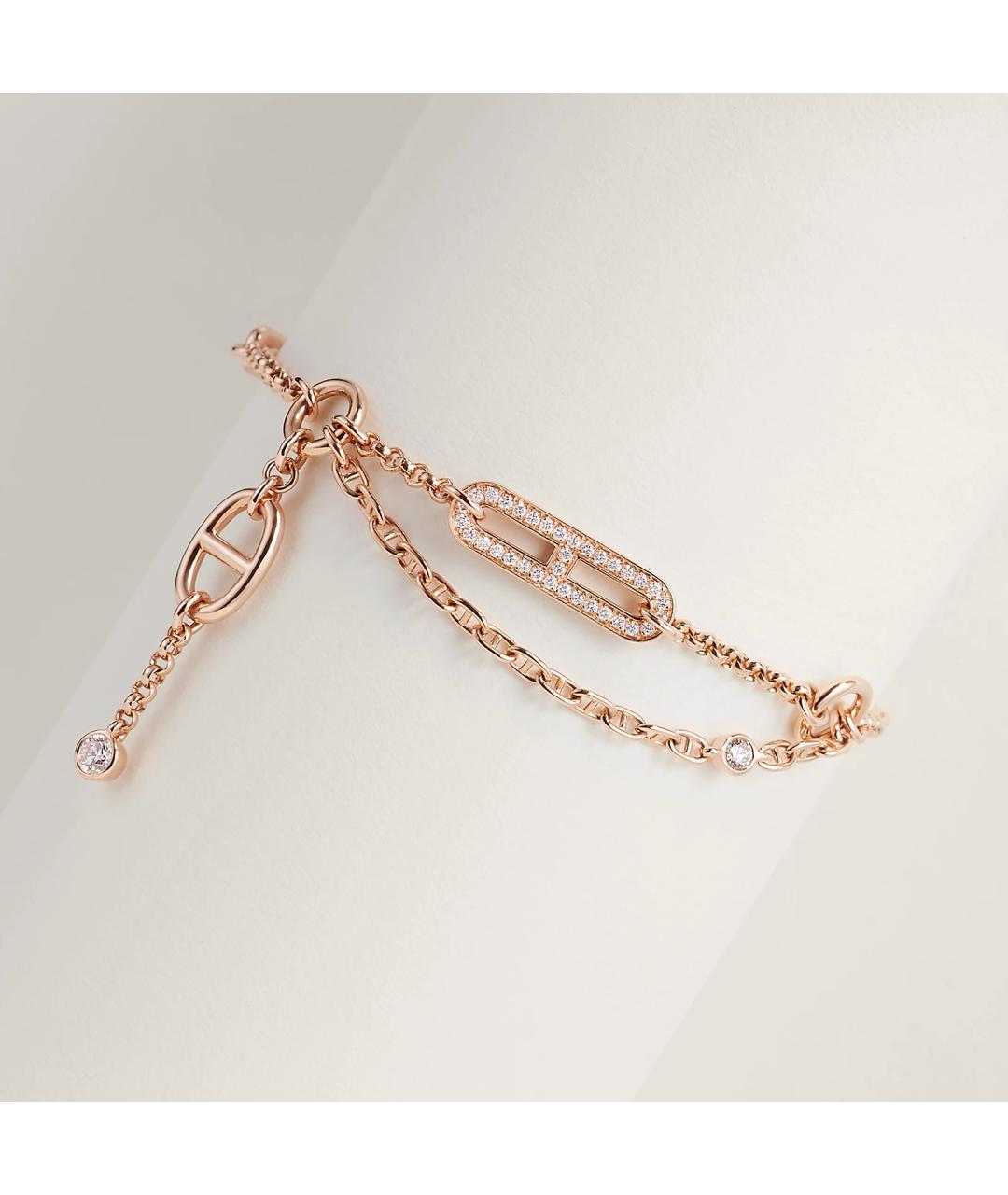 HERMES Золотой браслет из розового золота, фото 3