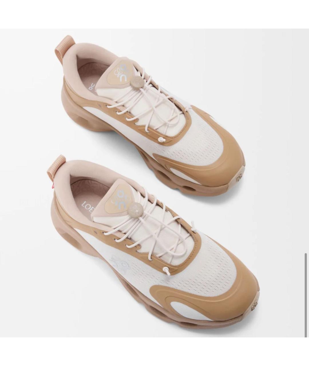 LOEWE Бежевые кроссовки, фото 2