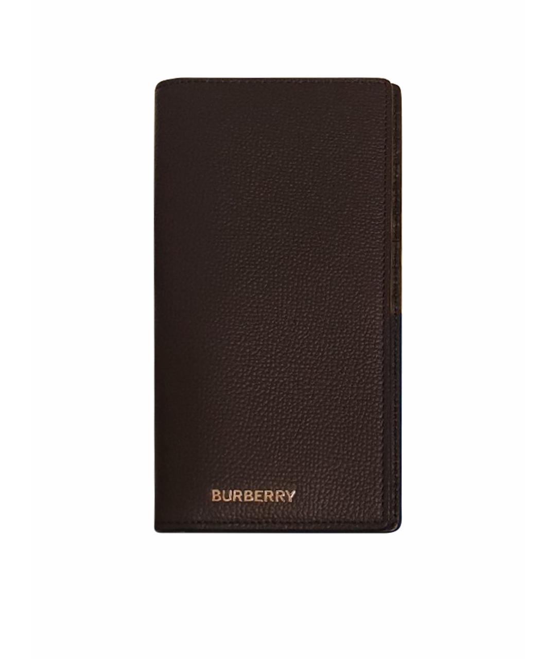 BURBERRY Темно-синий кожаный кошелек, фото 1