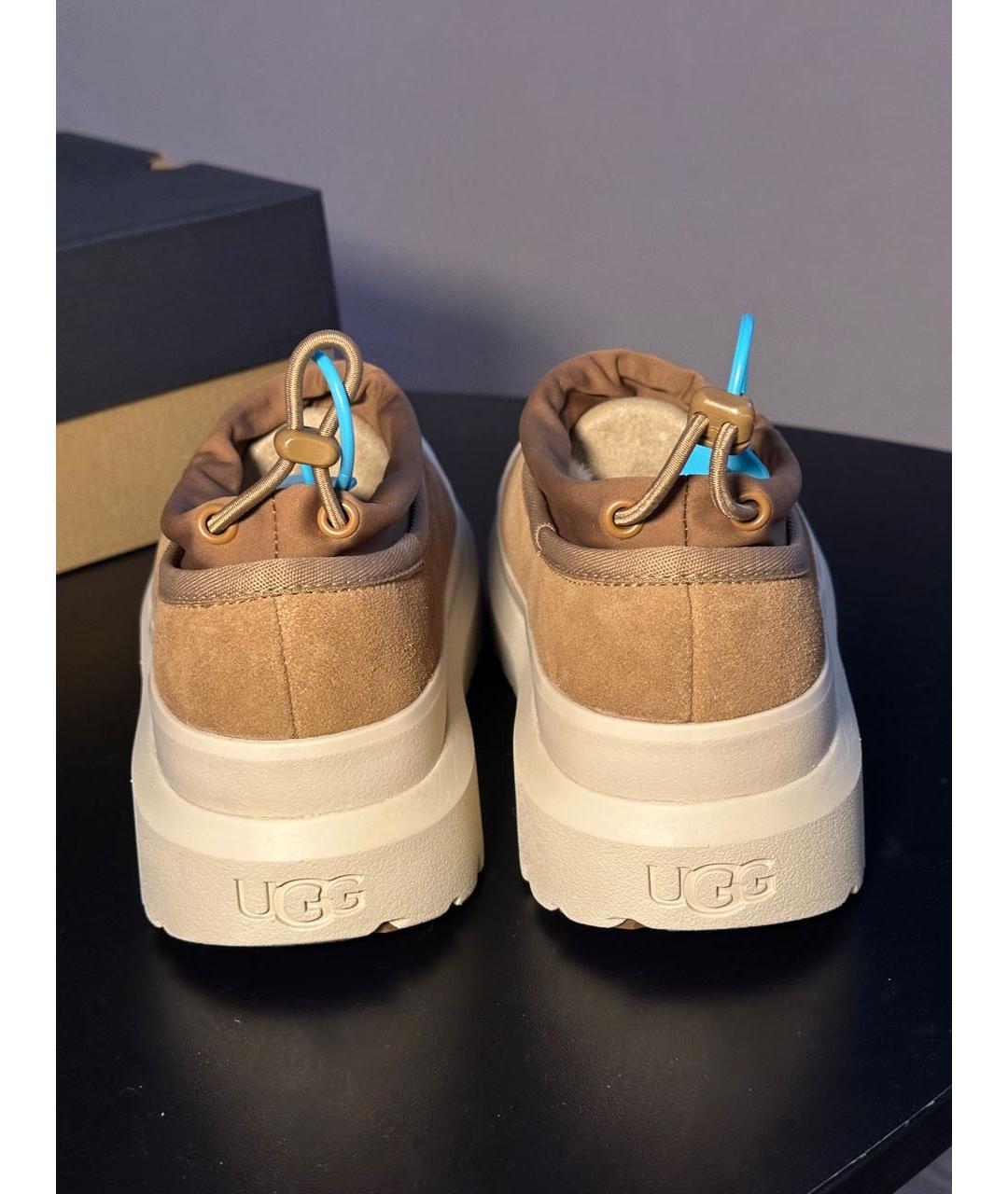 UGG AUSTRALIA Бежевые замшевые ботинки, фото 4