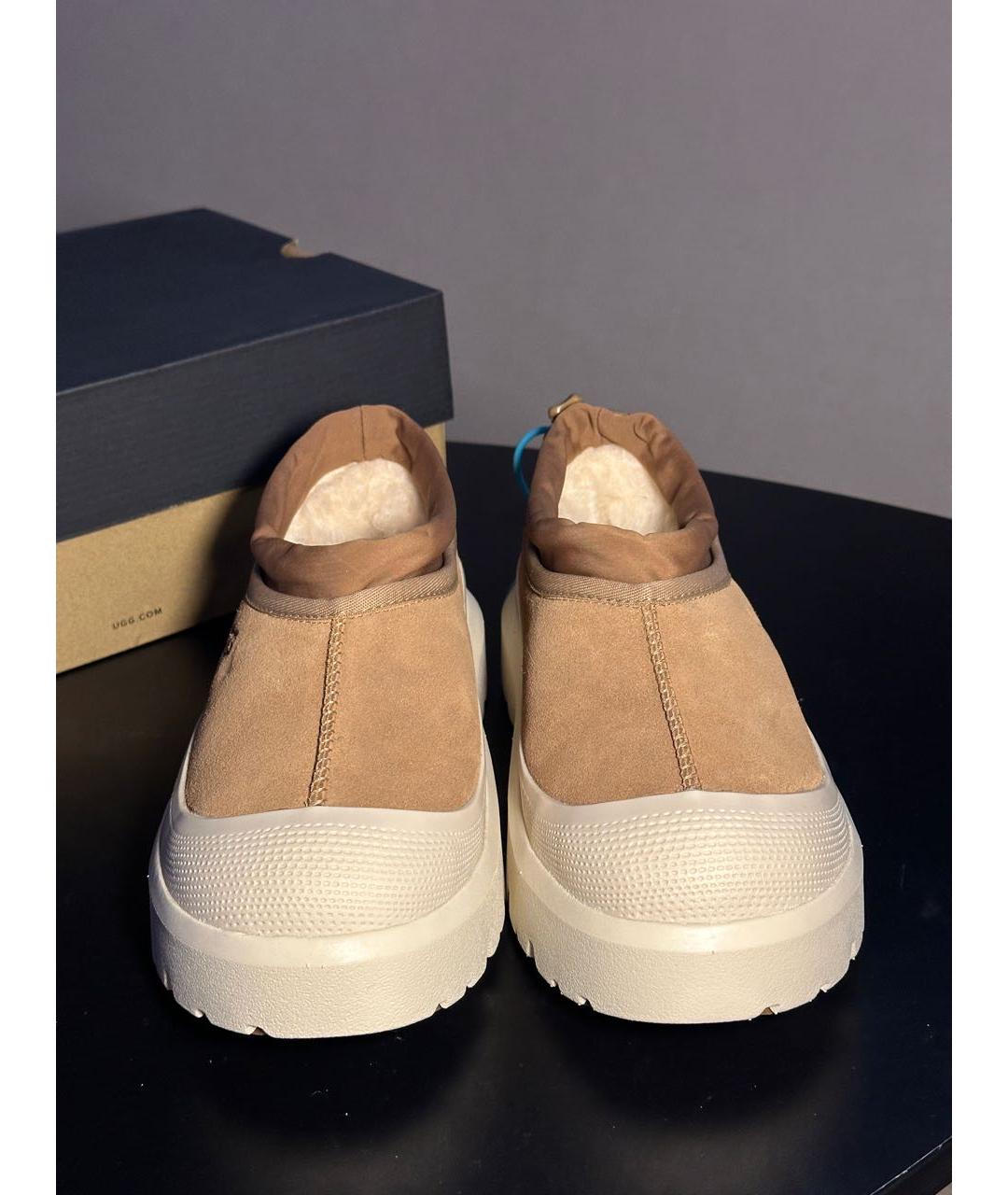 UGG AUSTRALIA Бежевые замшевые ботинки, фото 2