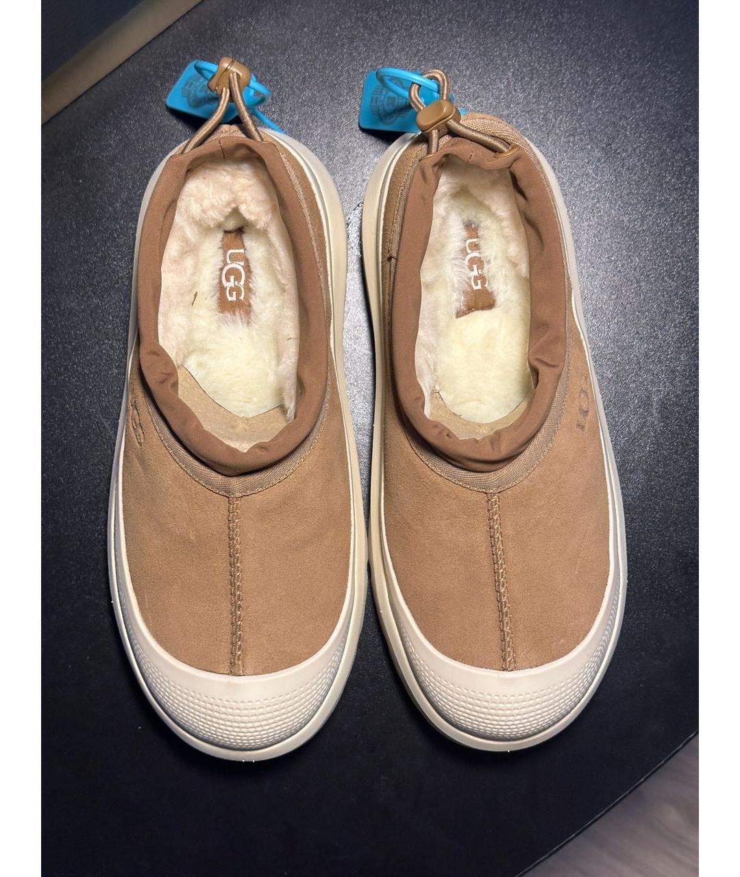 UGG AUSTRALIA Бежевые замшевые ботинки, фото 3