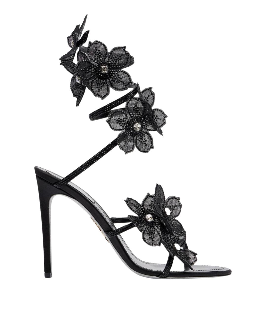 RENE CAOVILLA Черные босоножки, фото 1