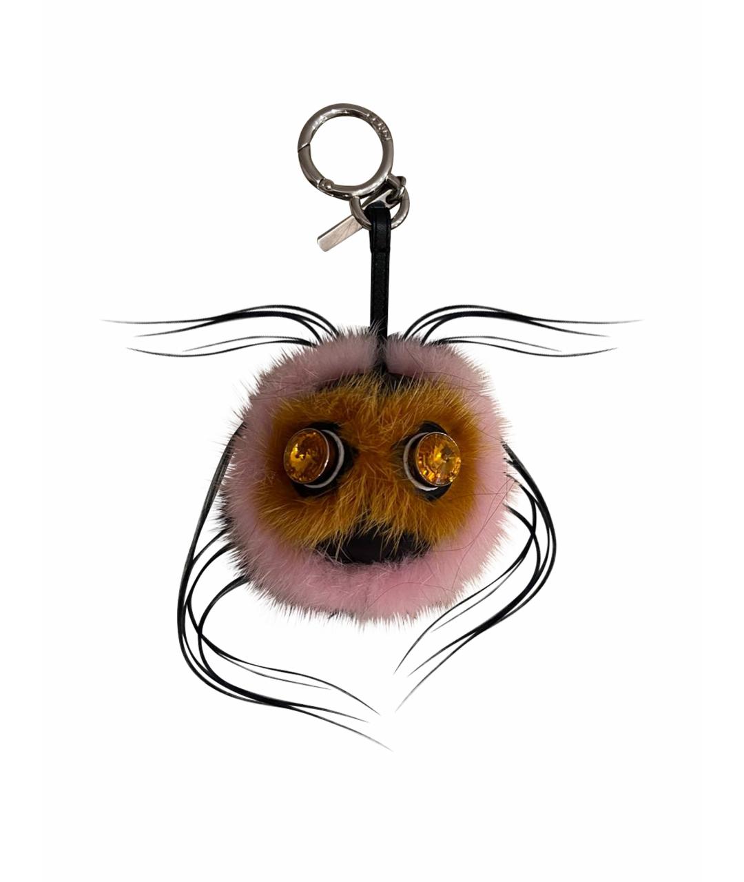 FENDI Розовый брелок, фото 1