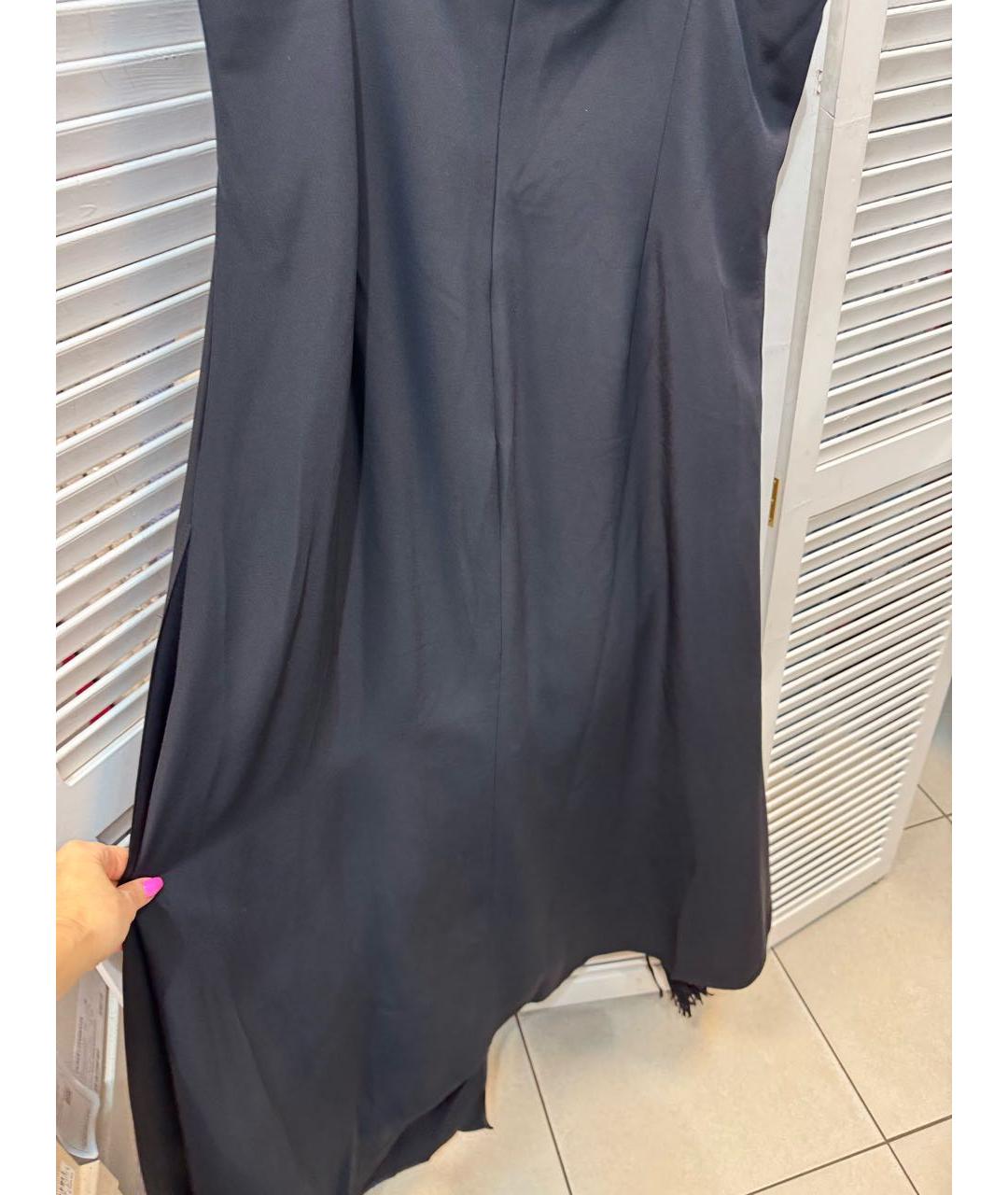 ESCADA Черное хлопковое вечернее платье, фото 5