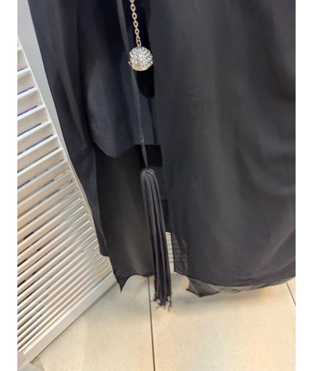 ESCADA Черное хлопковое вечернее платье, фото 4