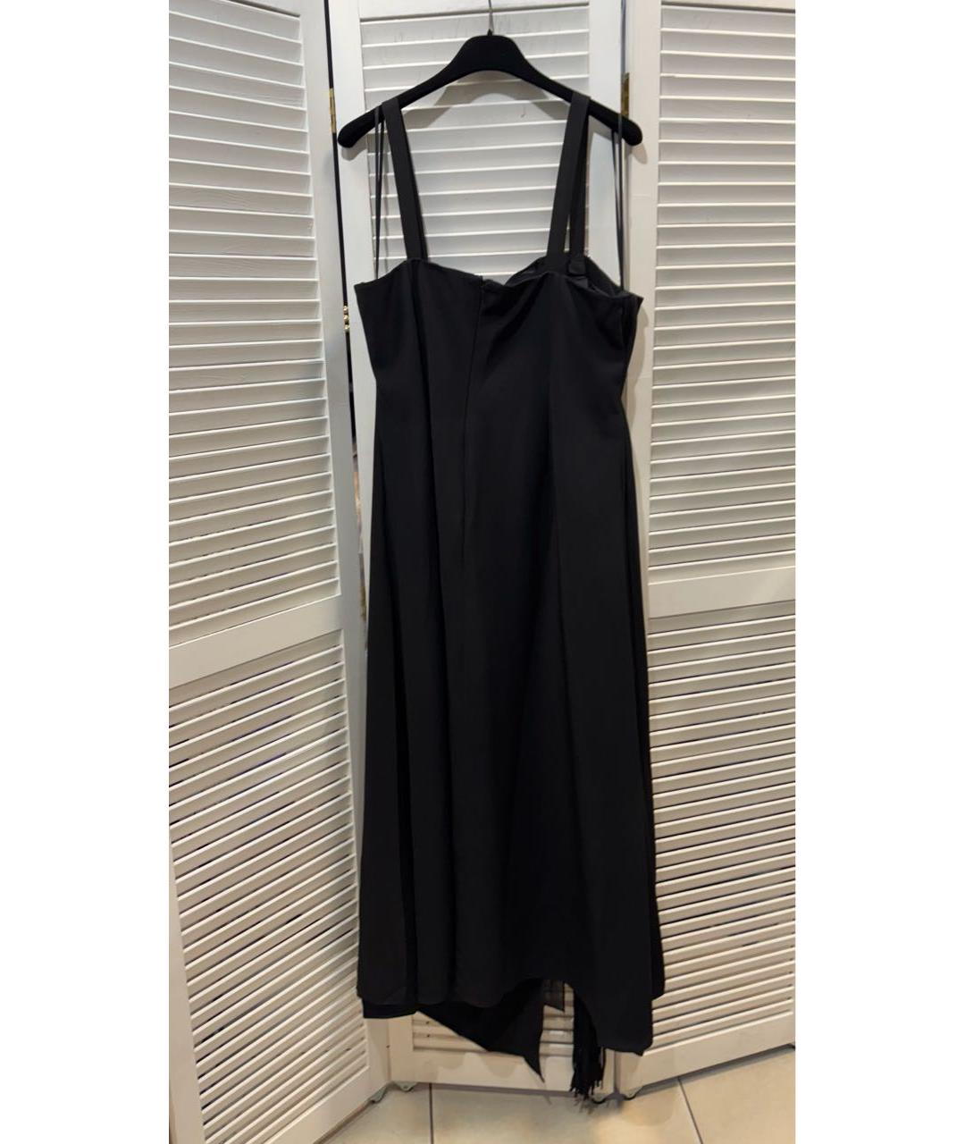 ESCADA Черное хлопковое вечернее платье, фото 2