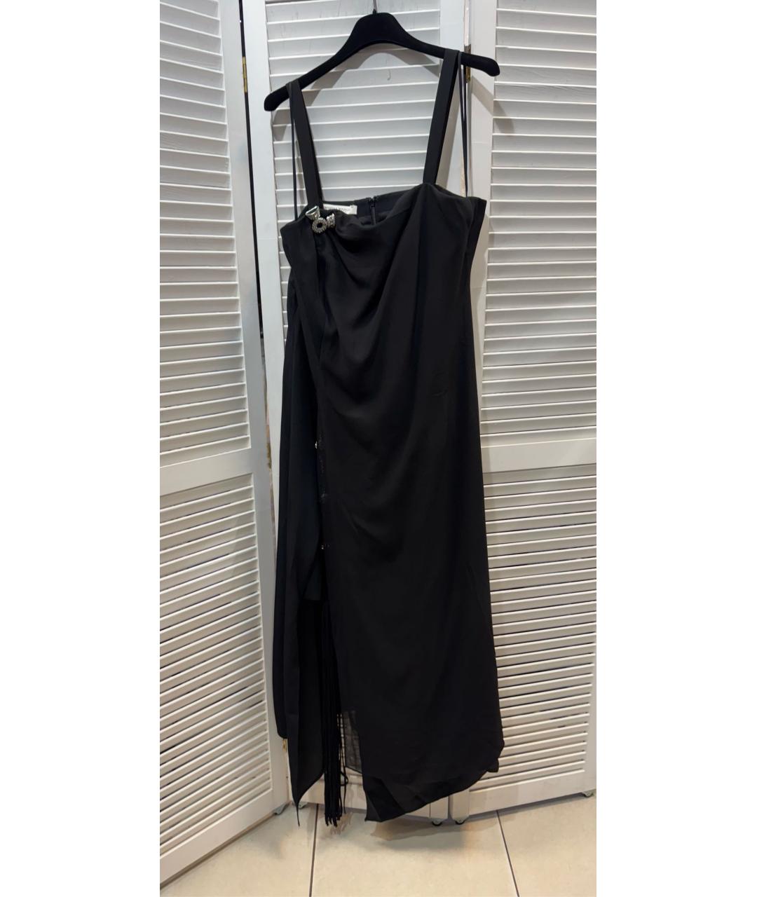 ESCADA Черное хлопковое вечернее платье, фото 9