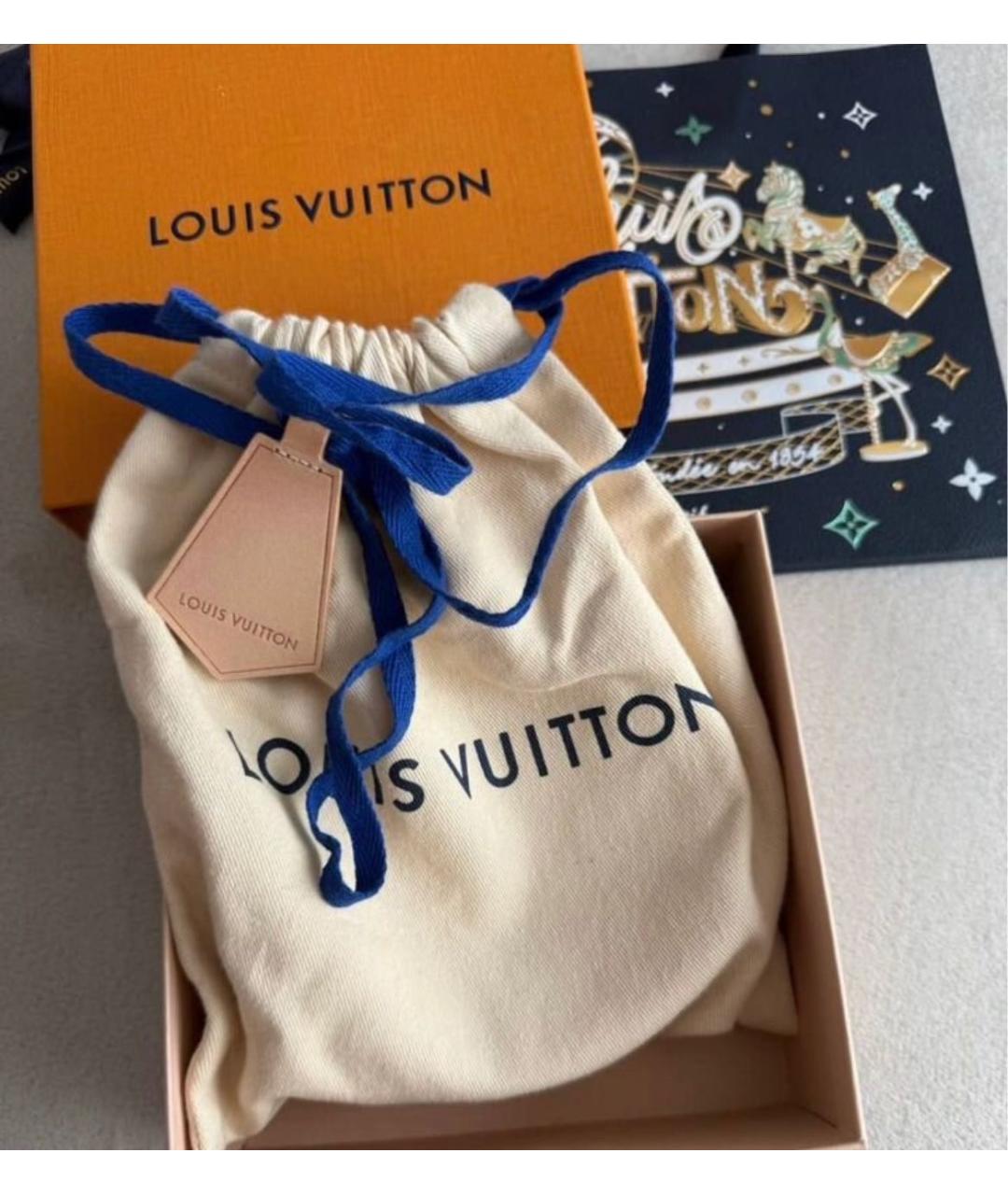 LOUIS VUITTON Черный кожаный ремень, фото 6