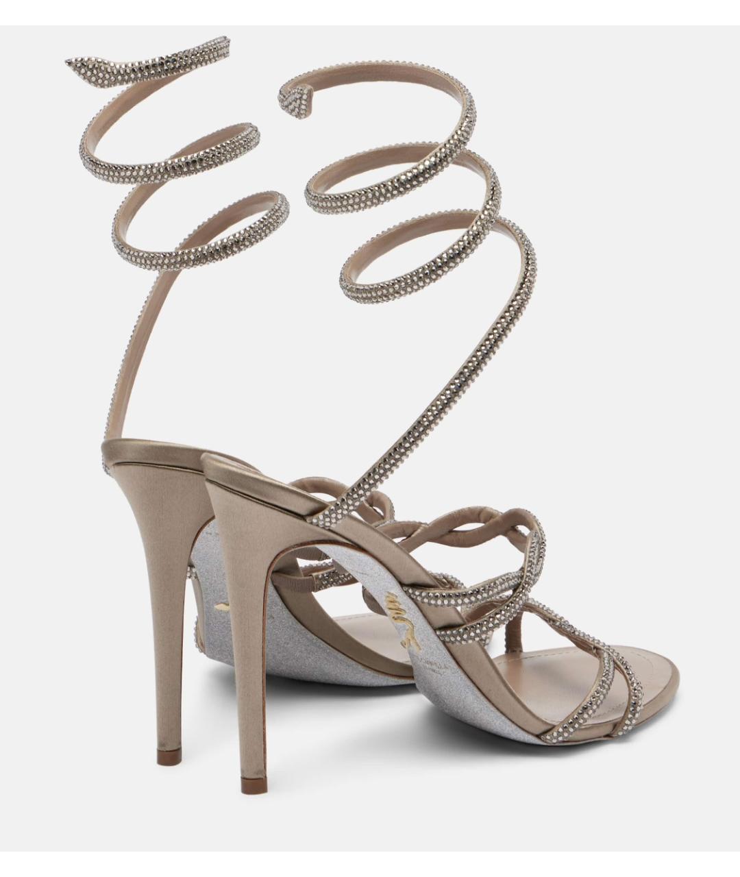 RENE CAOVILLA Серые босоножки, фото 4