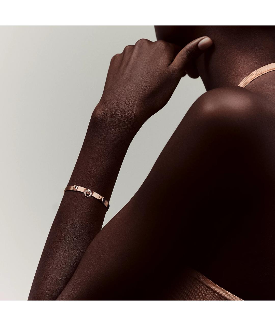 HERMES Золотой браслет из розового золота, фото 2