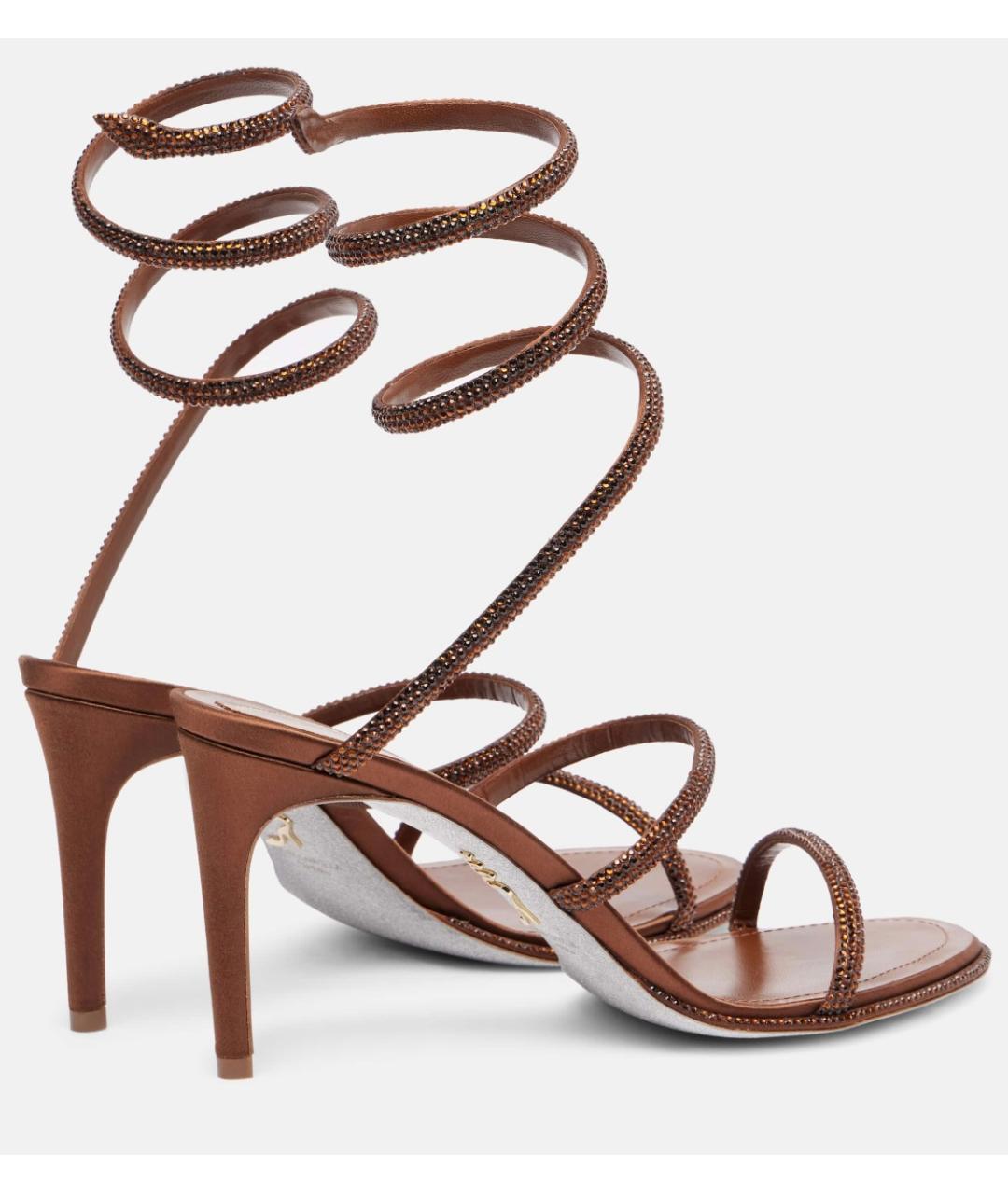 RENE CAOVILLA Коричневые босоножки, фото 4