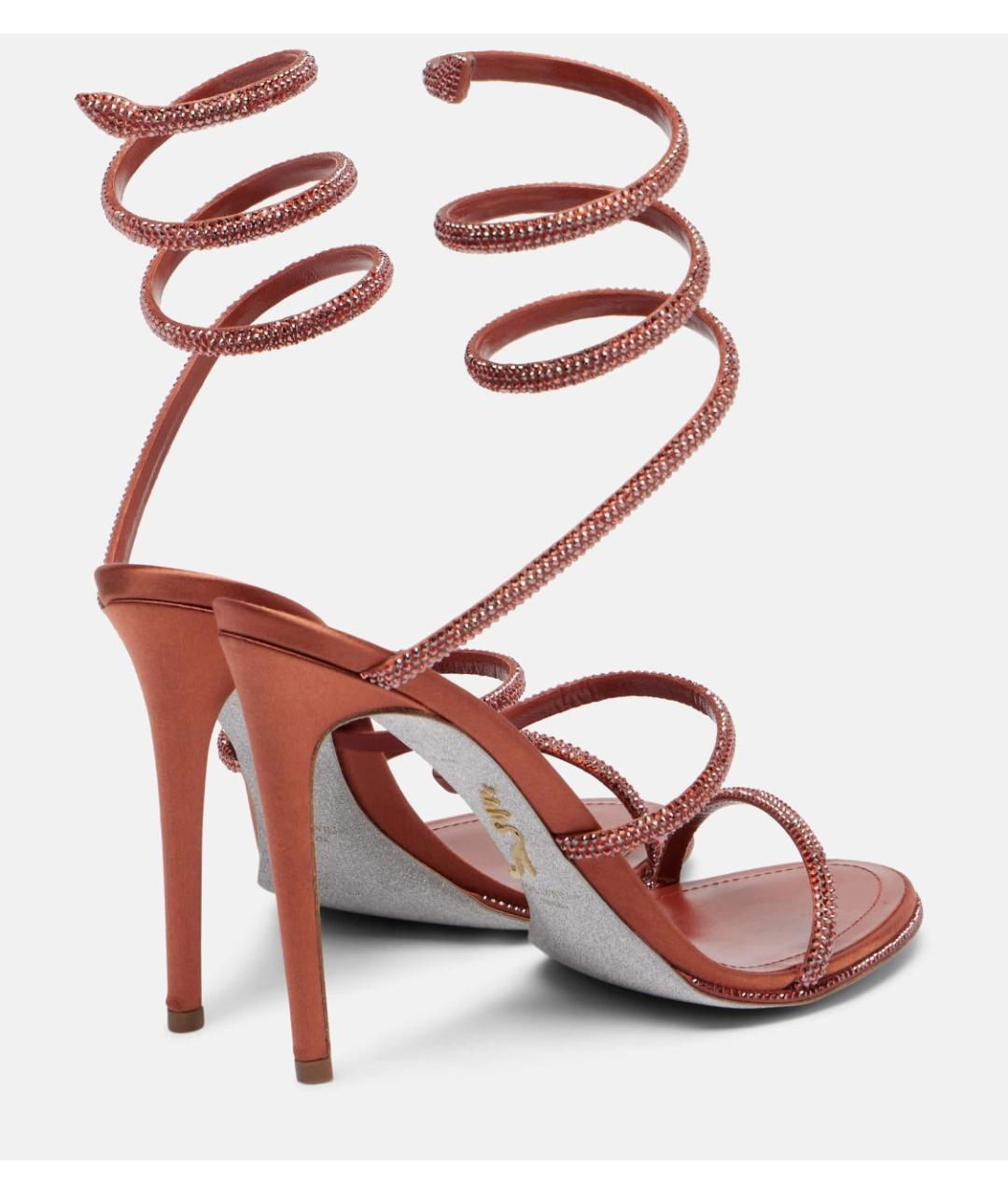 RENE CAOVILLA Красные босоножки, фото 4