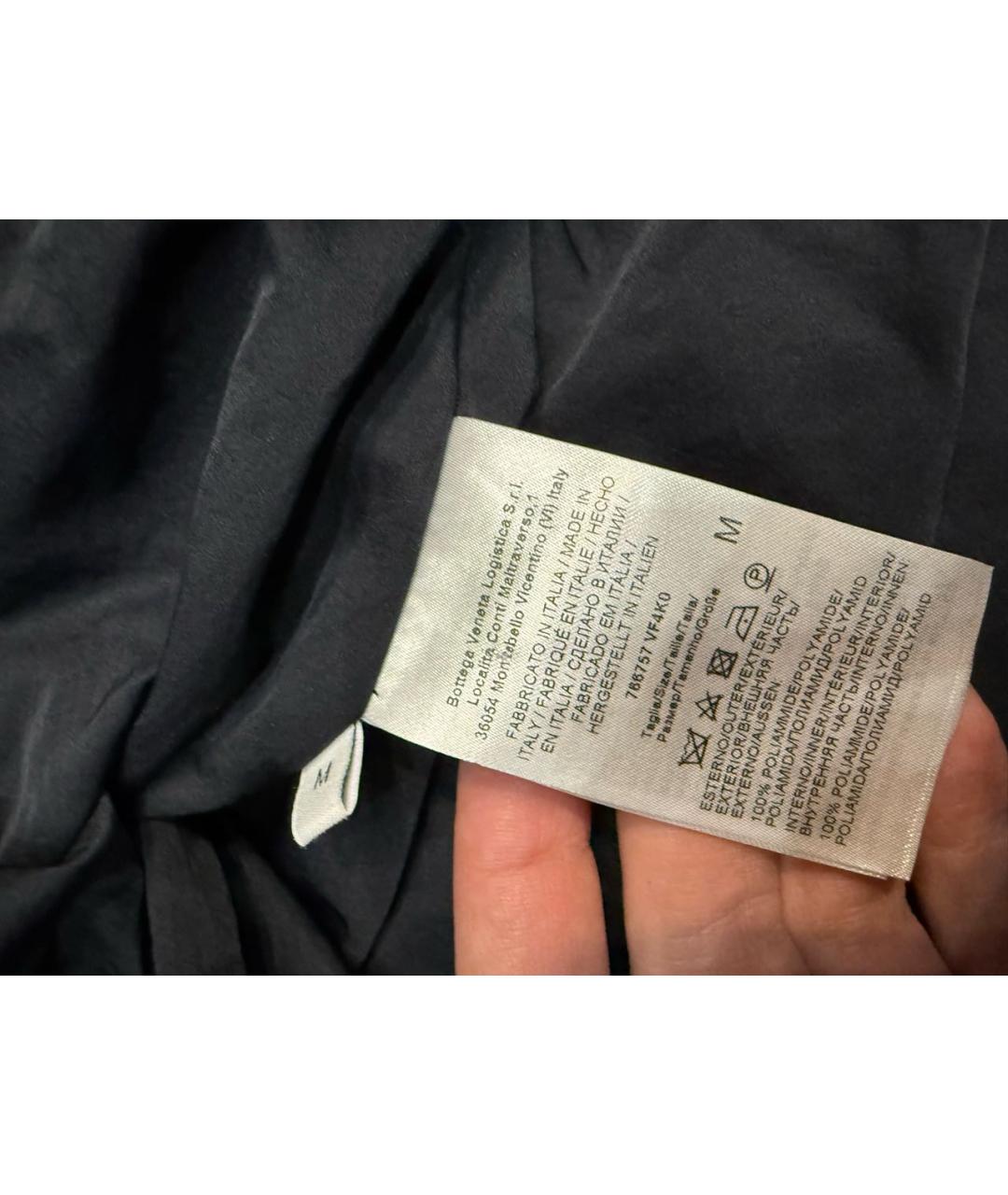 BOTTEGA VENETA Черный полиамидовый пуховик, фото 5