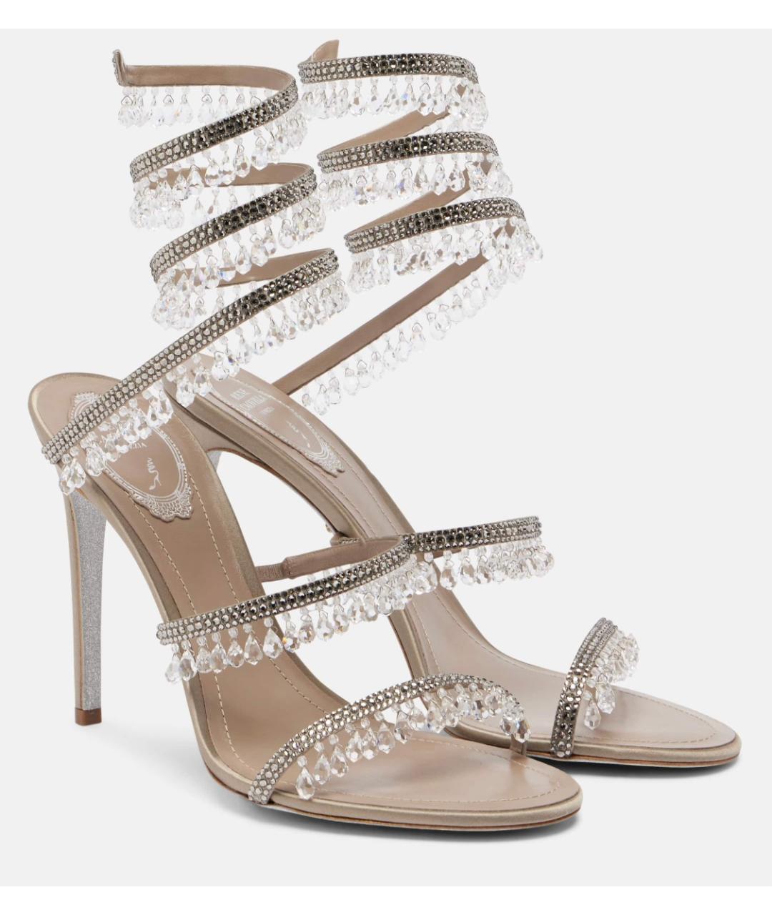 RENE CAOVILLA Серые босоножки, фото 2