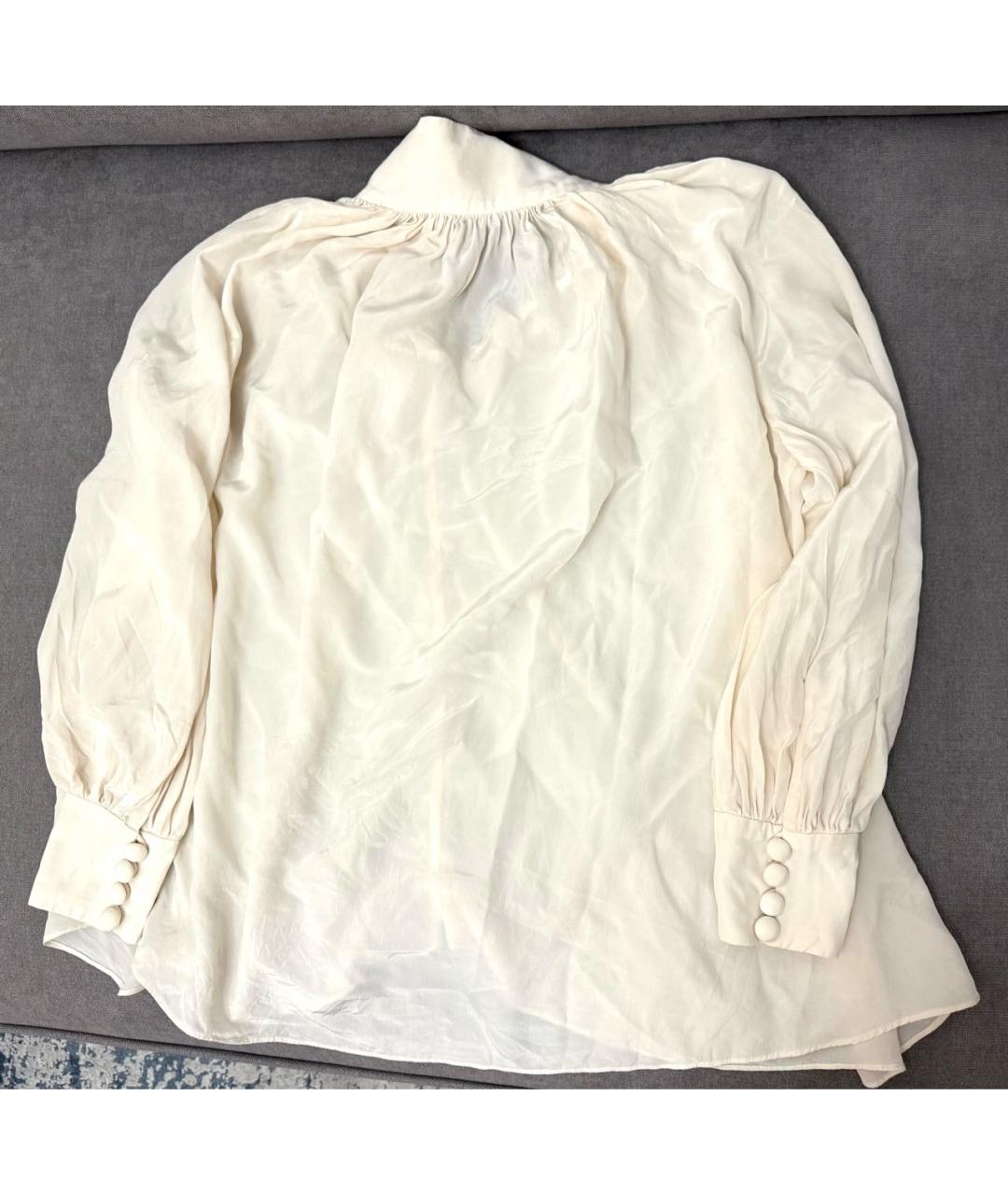 ZIMMERMANN Бежевая шелковая блузы, фото 2