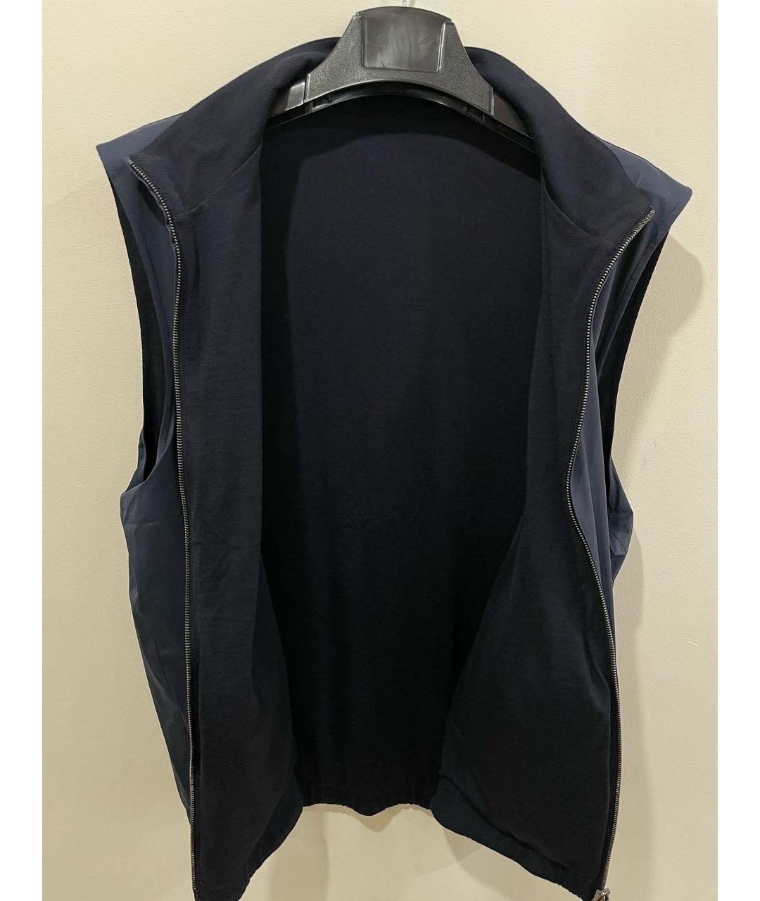 LORO PIANA Темно-синий полиамидовый жилет, фото 3