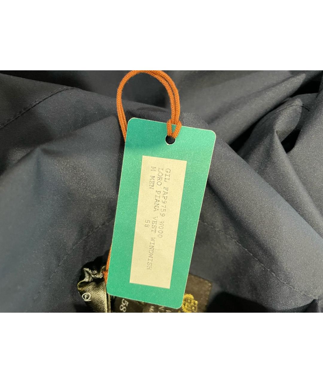 LORO PIANA Темно-синий полиамидовый жилет, фото 6