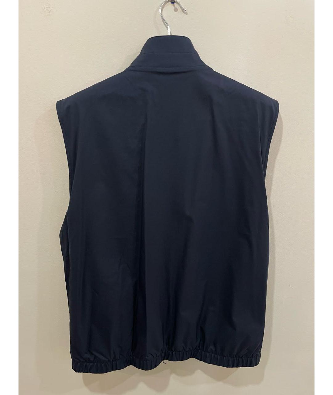 LORO PIANA Темно-синий полиамидовый жилет, фото 2