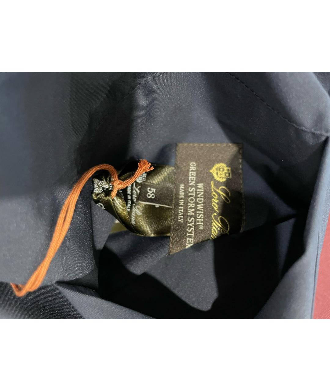 LORO PIANA Темно-синий полиамидовый жилет, фото 5