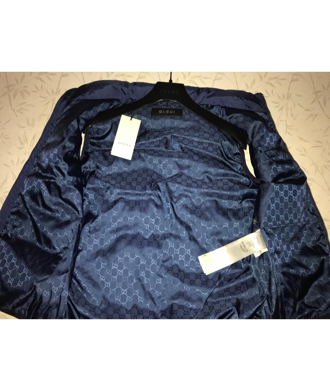 GUCCI Синий полиэстеровый жилет, фото 9