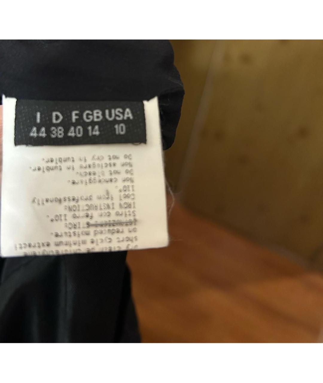 Mariella Burani Черное шелковое коктейльное платье, фото 5