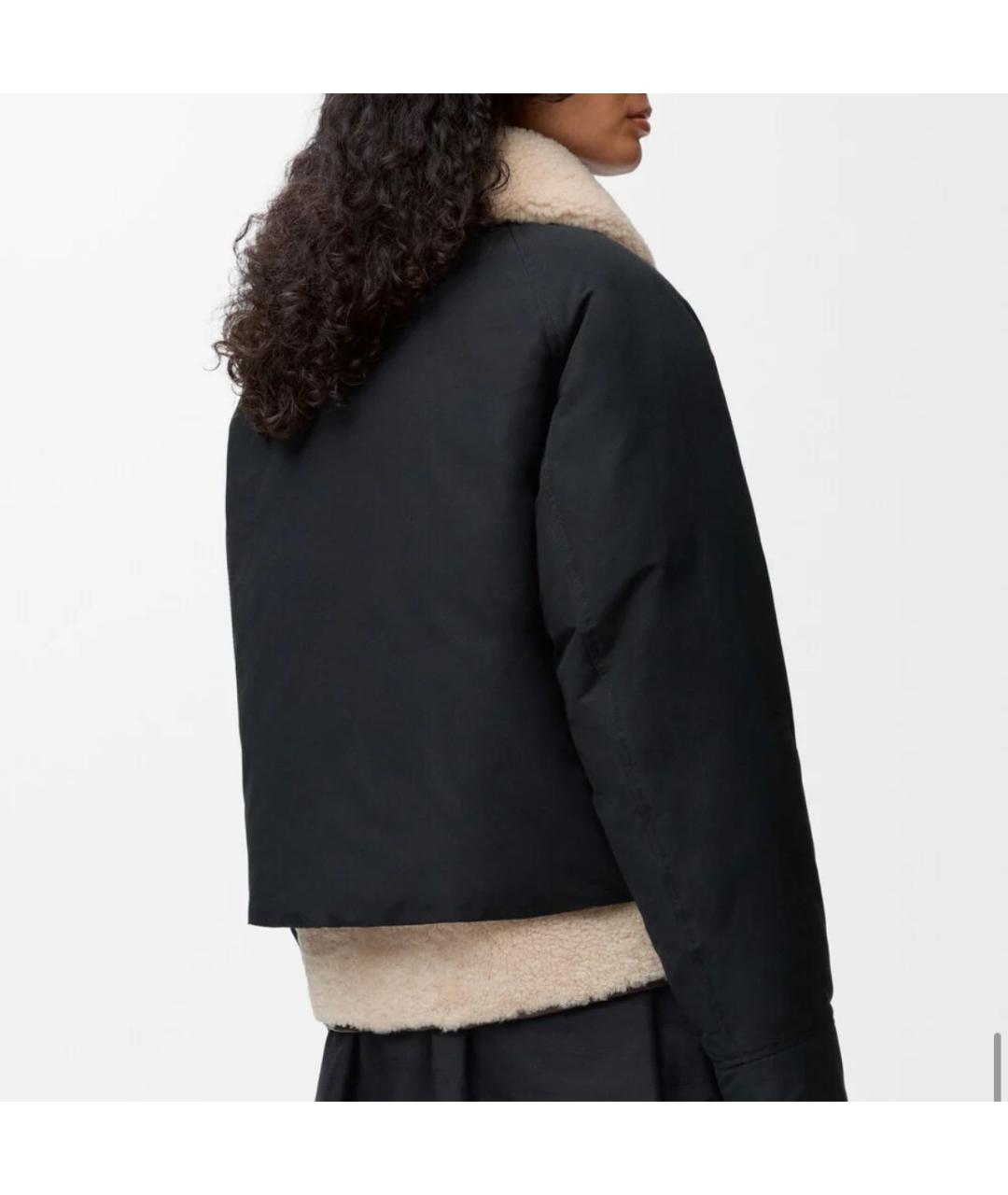 LOEWE Черный хлопковый пуховик, фото 2