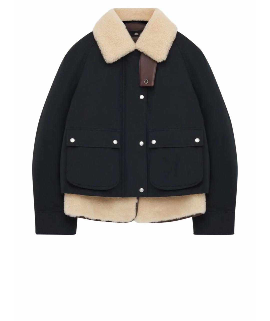 LOEWE Черный хлопковый пуховик, фото 1